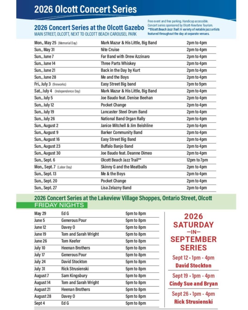 Olcott Gazebo Sunday Concerts Olcott Gazebo Sunday Concerts